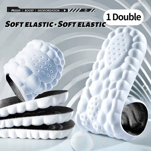 LaraShop™ 4D Latex Sport Support Running Insoles