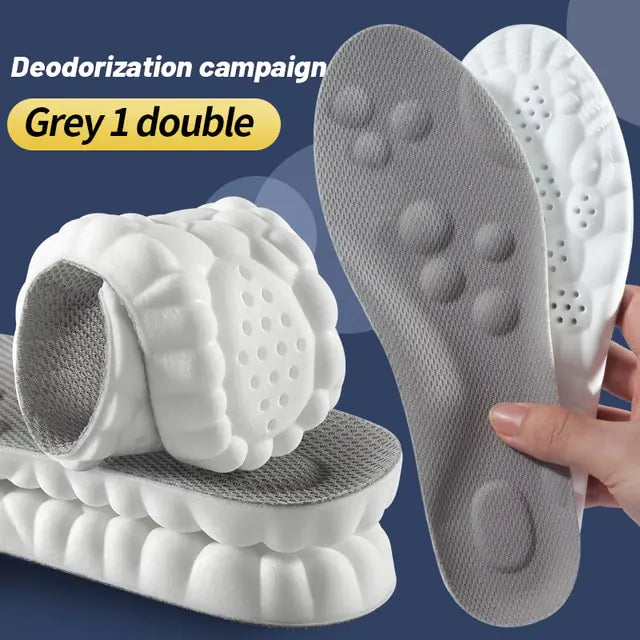 LaraShop™ 4D Latex Sport Support Running Insoles