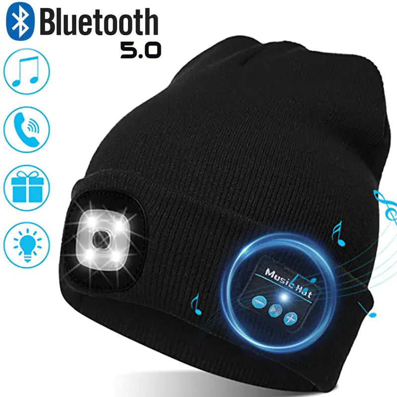 LaraShop™ LED Hat With Stereo Headset